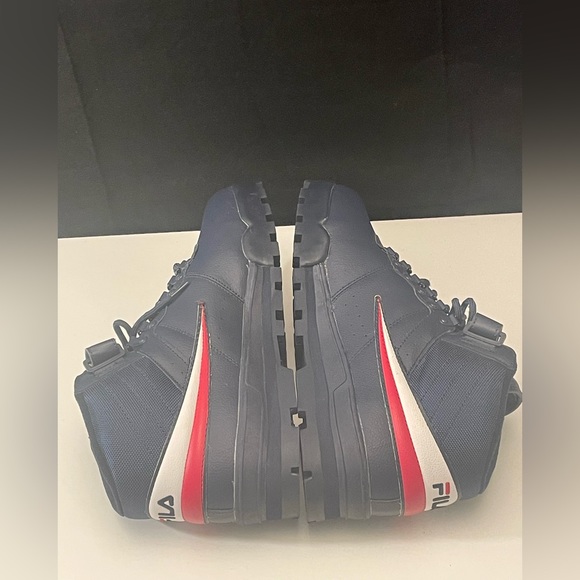FILA MEN’S FLAT HEEL HIKING BOOTS, NAVY WHITE RED F 13 WEATHER TECH SIZE 13 - Picture 7 of 10